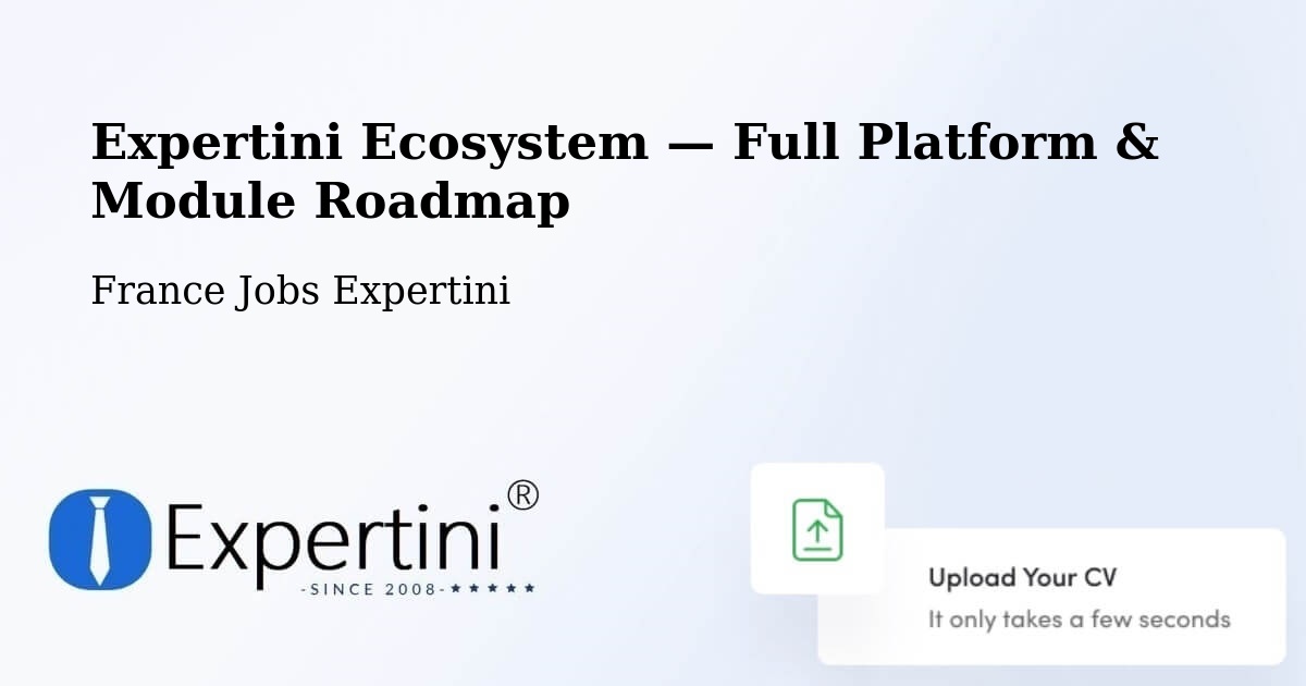 Expertini Ecosystem — Full Platform & Module Roadmap – Les Angles